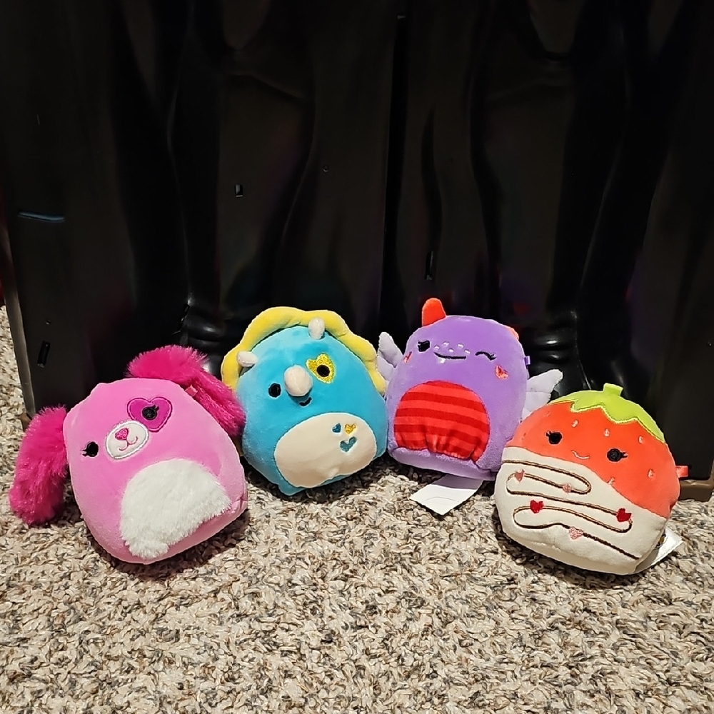 Squishmallows Soft Plush Pets - Pink, Blue, Purple, Orange